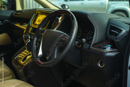 the inside of the car.1 © Amnatdpp