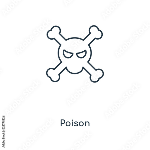 poison icon vector