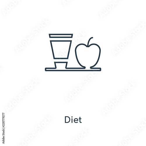 diet icon vector