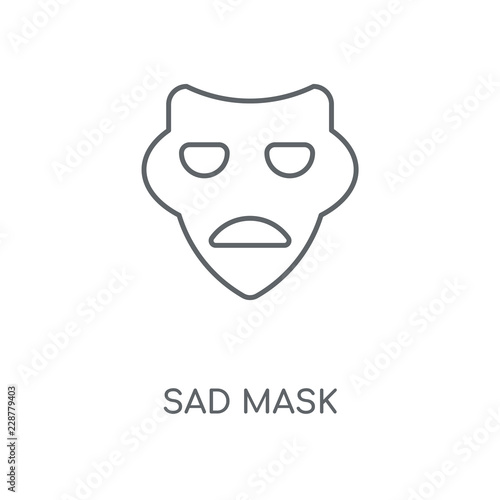 sad mask icon