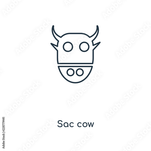 sacred cow icon vector