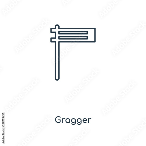 gragger icon vector