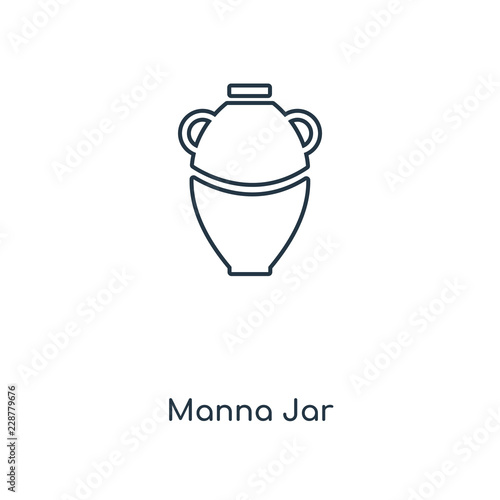 manna jar icon vector