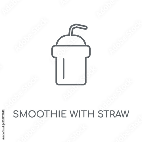 smoothie with straw icon