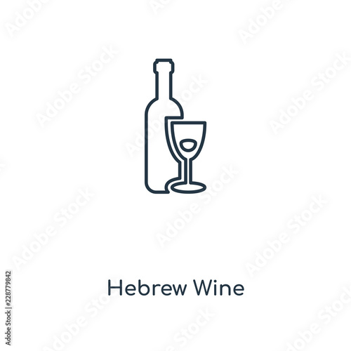 hebrew wine icon vector