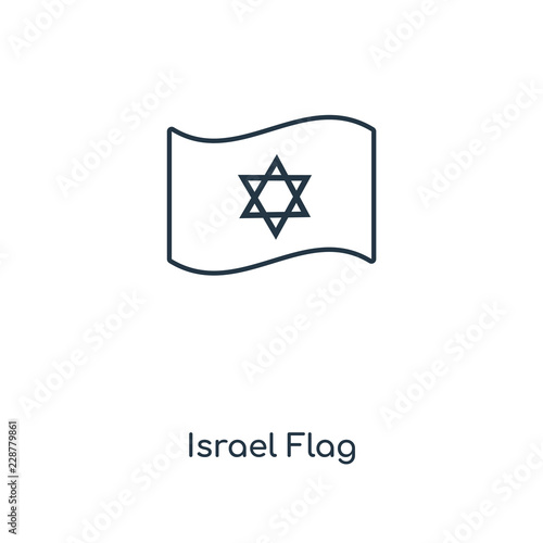 israel flag icon vector