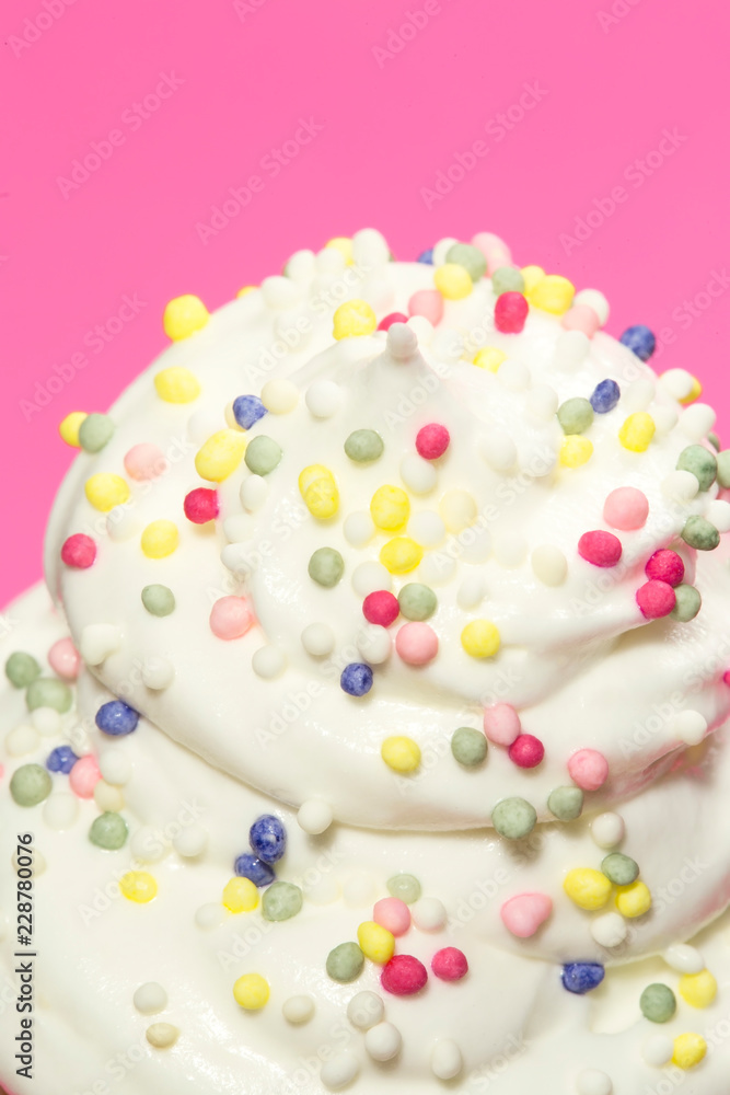 Cream with sugar sprinkles Cream with sugar sprinkles
