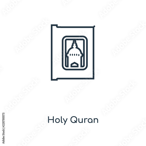 holy quran icon vector