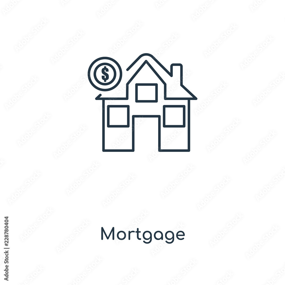 Fototapeta premium mortgage icon vector