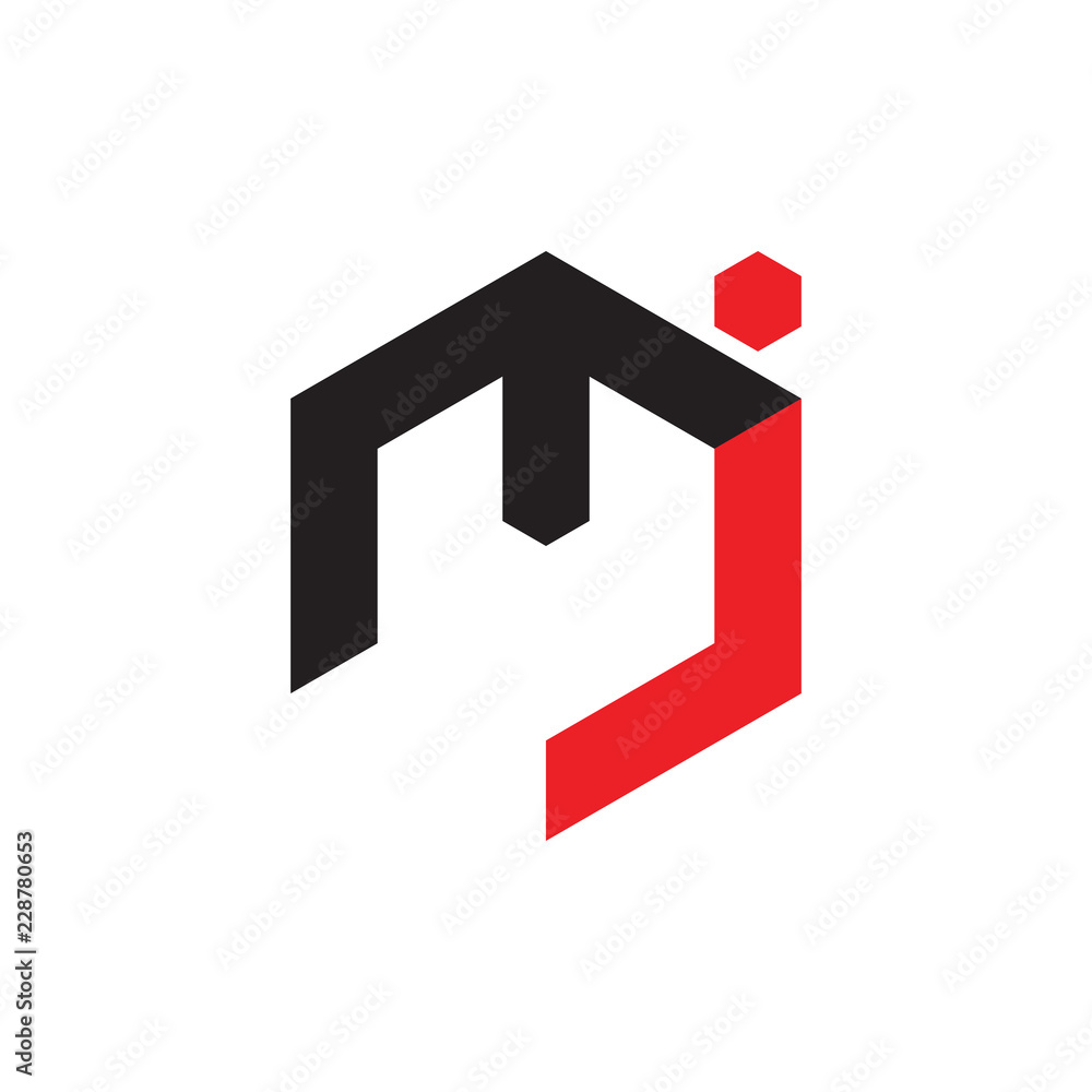 mj logo letter design mj logo letter design