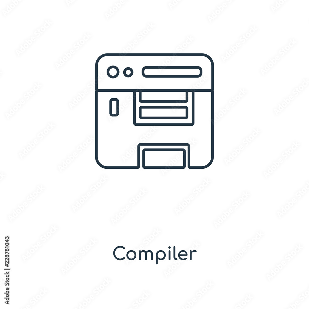 compiler icon vector compiler icon vector