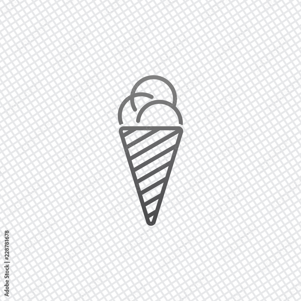 ice cream icon. On grid background ice cream icon. On grid background