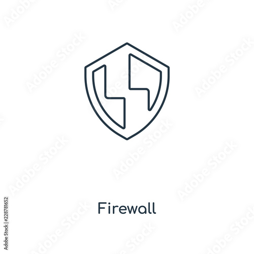 firewall icon vector