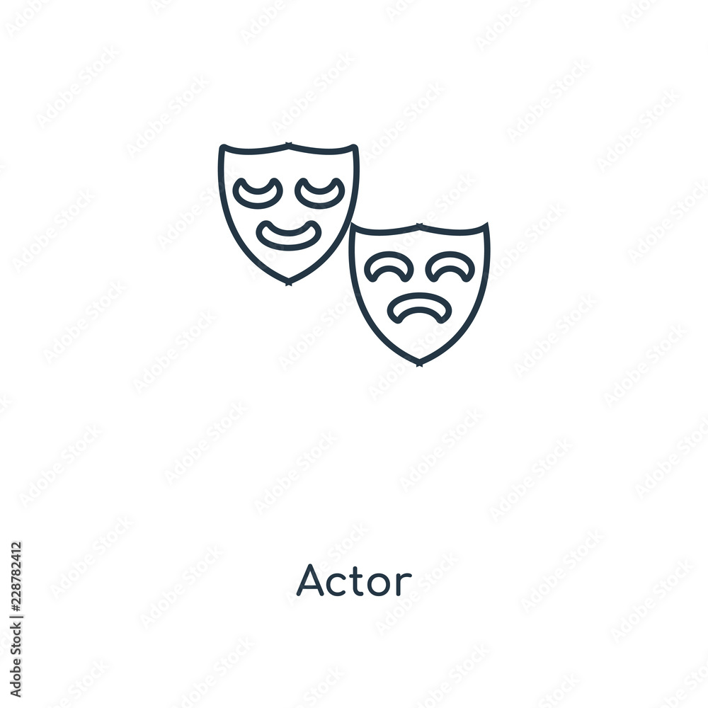 actor icon vector actor icon vector