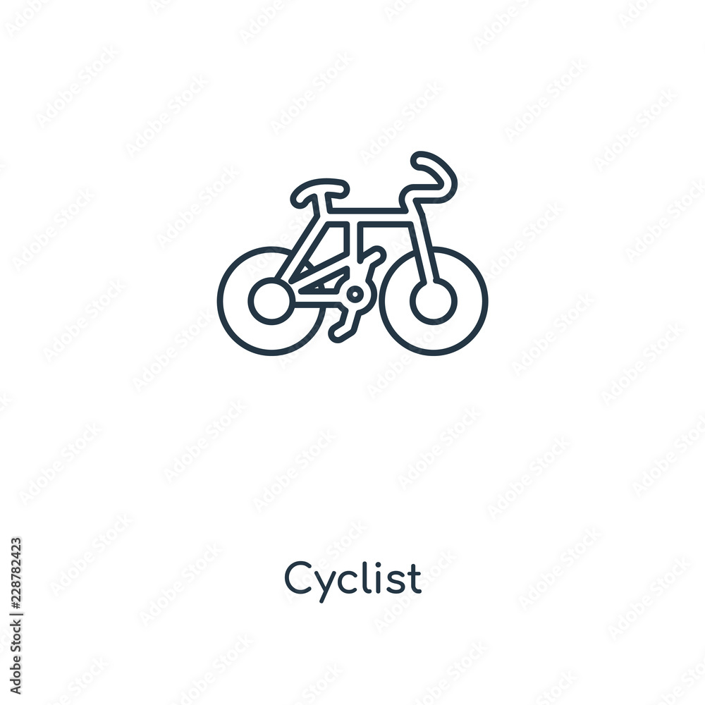 cyclist icon vector cyclist icon vector