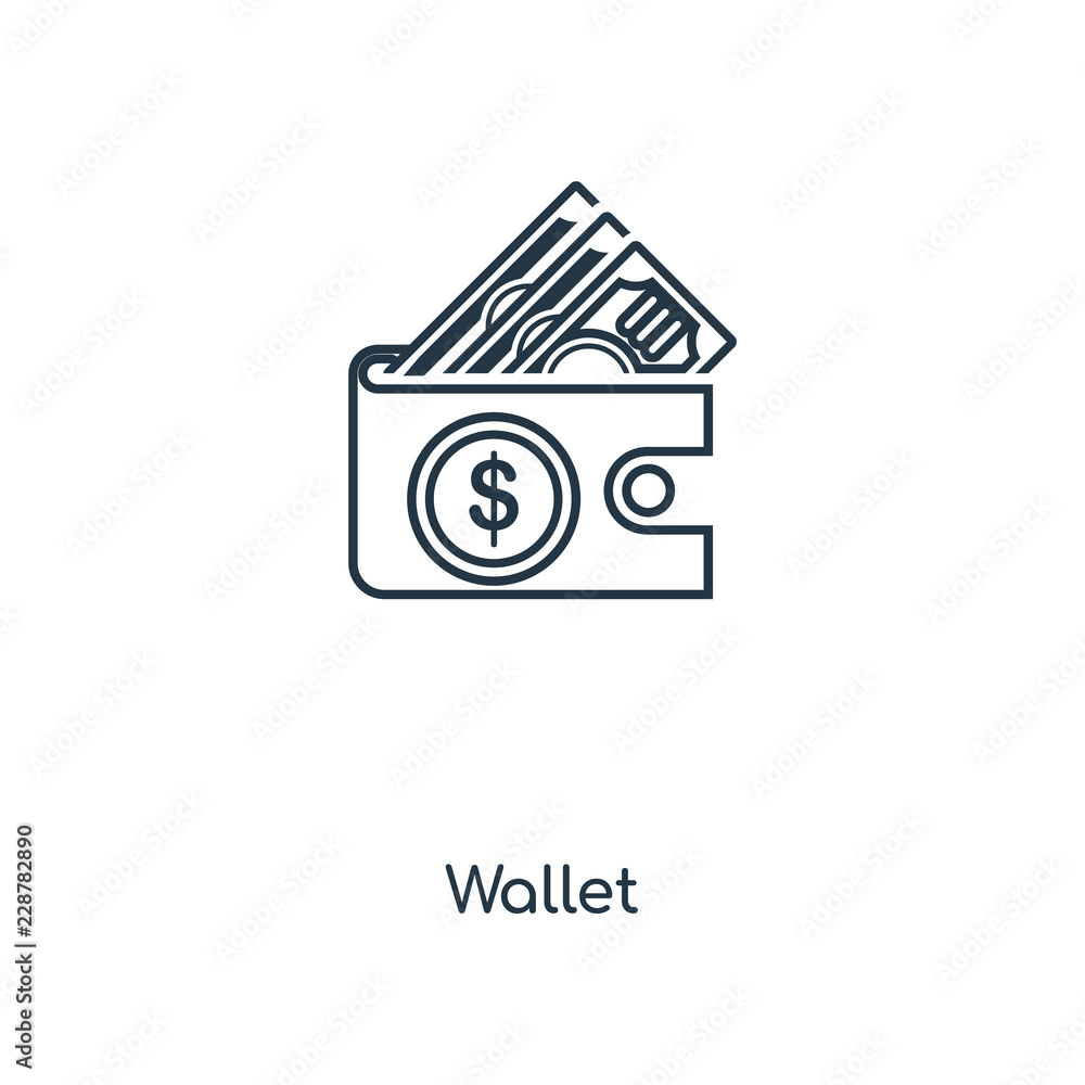 wallet icon vector