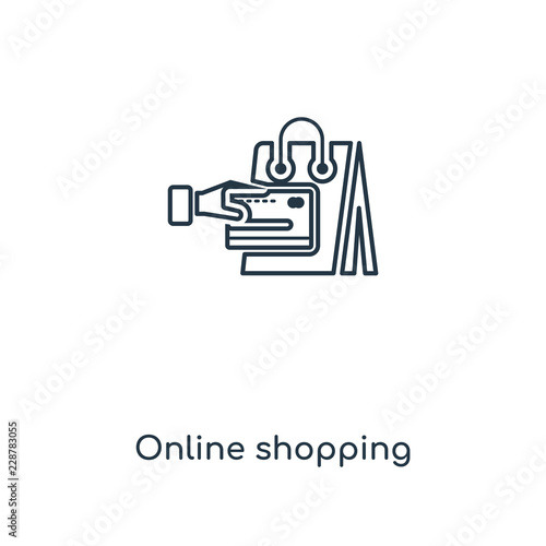 online shopping icon vector