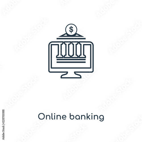 online banking icon vector