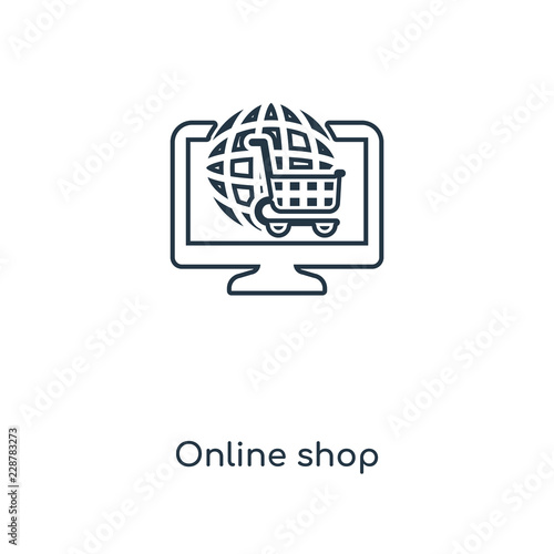 online shop icon vector