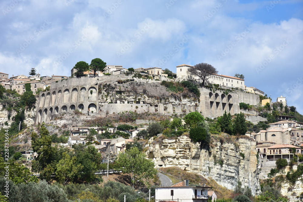 view of Gerace village in Calabria in Italy
