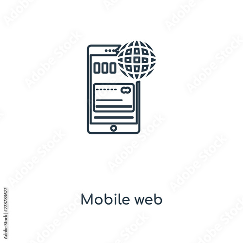 mobile web icon vector