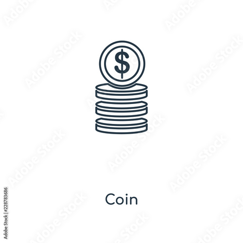 coin icon vector