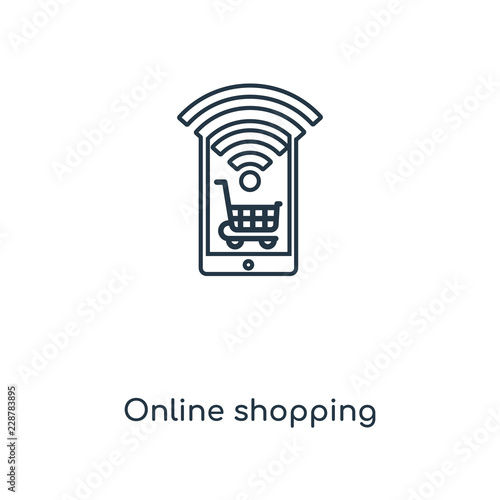 online shopping icon vector