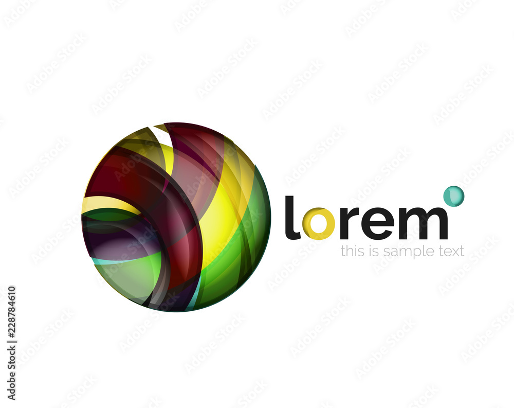 Geometric convergence vector business icon Geometric convergence vector business icon
