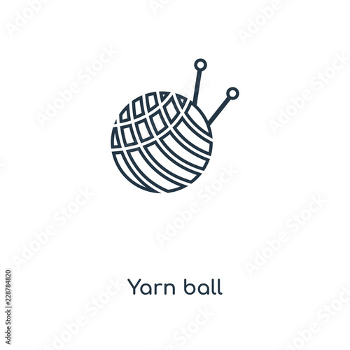 yarn ball icon vector