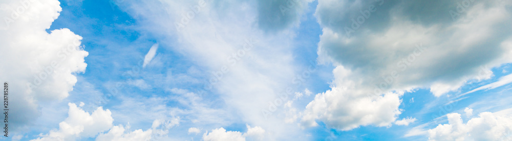 panorama sky and cloud summer time beautiful background