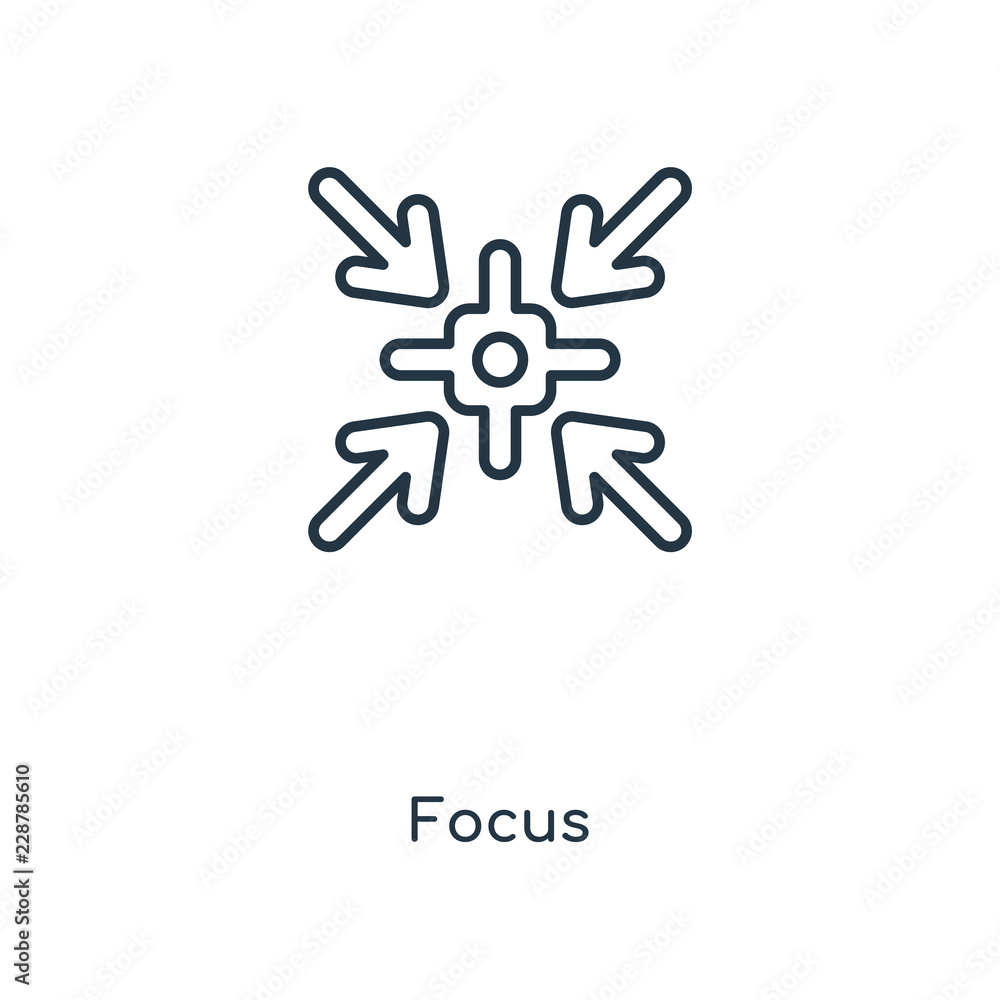 Fototapeta premium focus icon vector