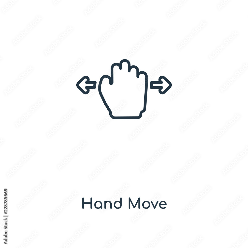 hand move icon vector hand move icon vector