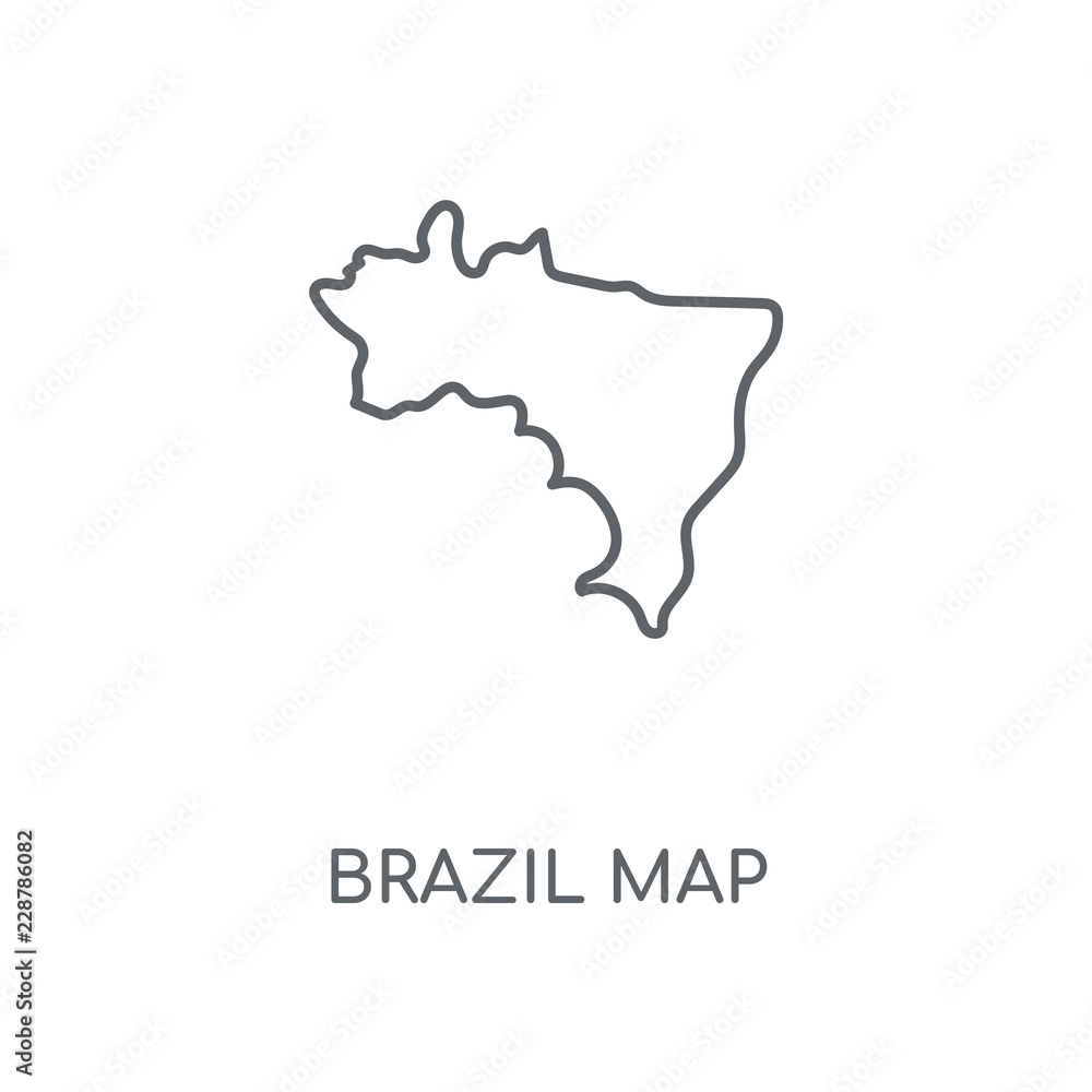 brazil map icon