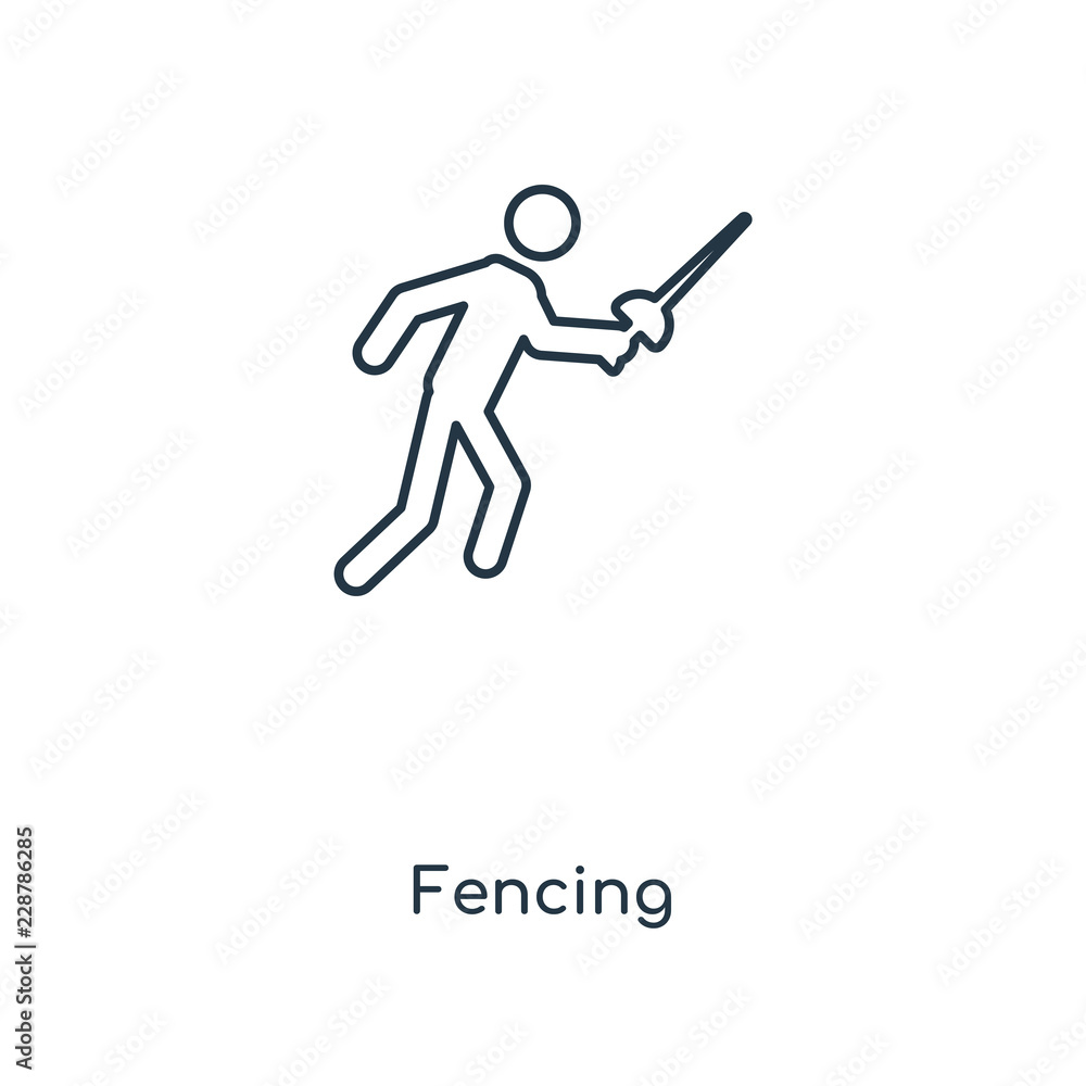 fencing icon vector