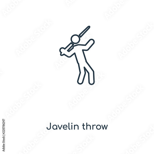 javelin throw icon vector