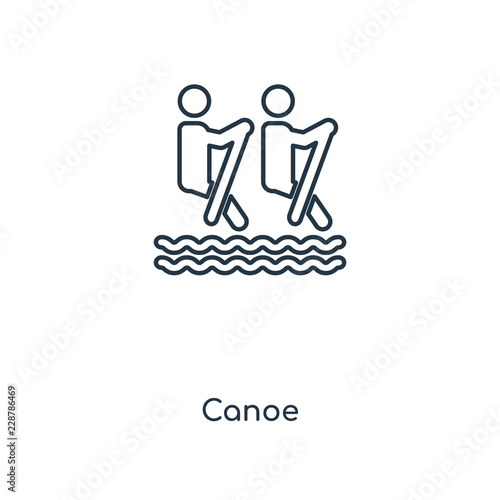 canoe icon vector