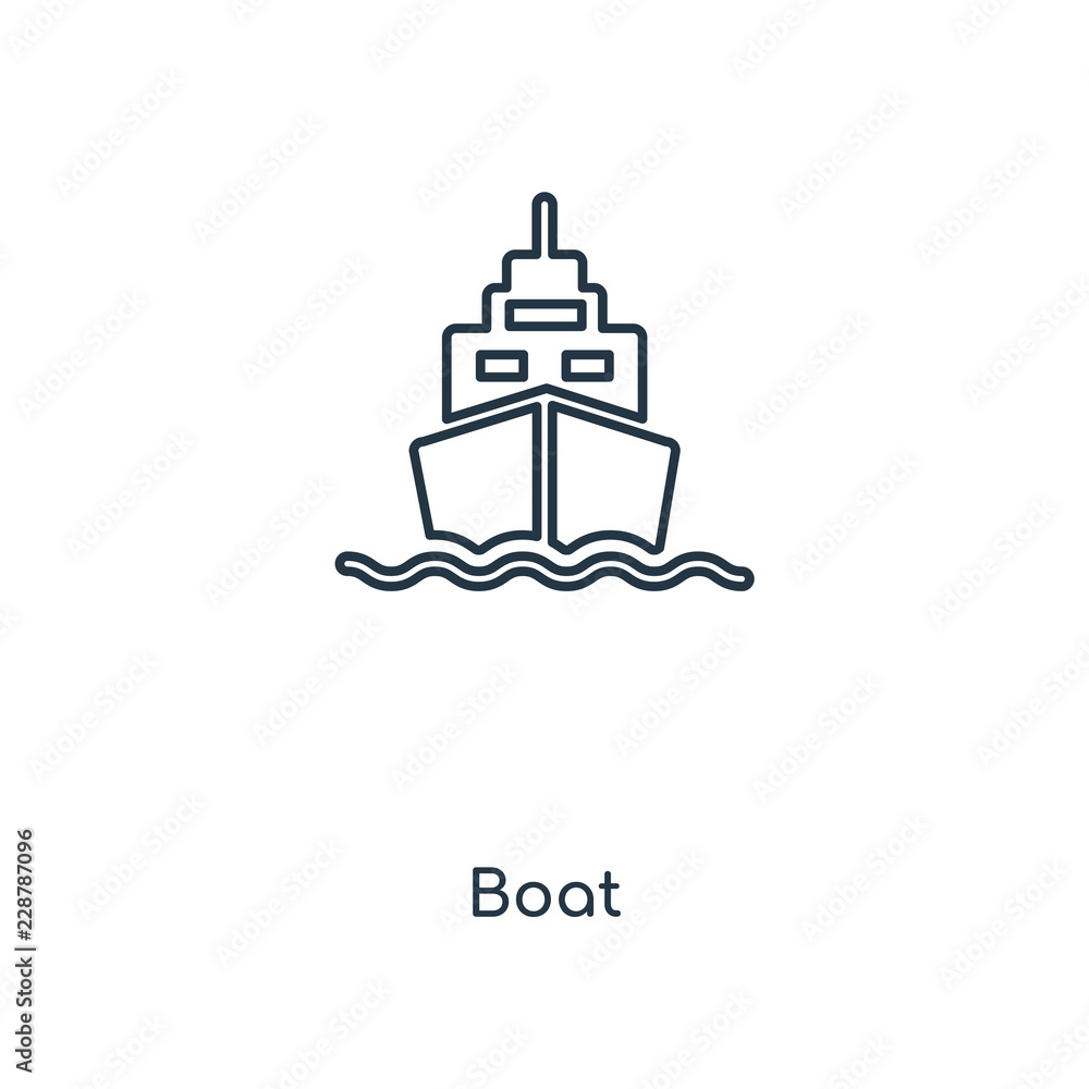 boat icon vector
