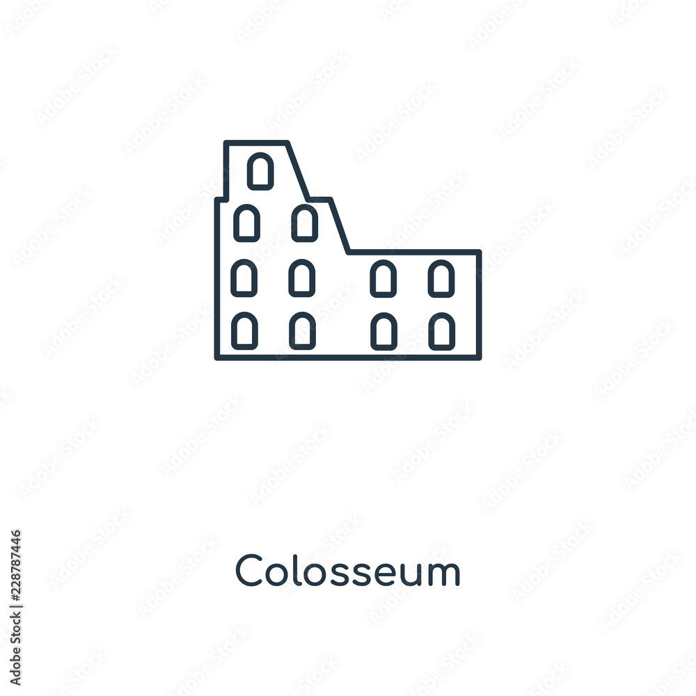 colosseum icon vector