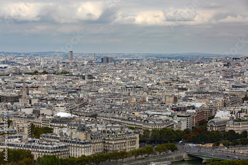 panorama of Paris from the Eiffel Tower