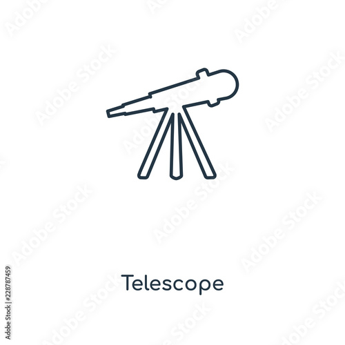 telescope icon vector