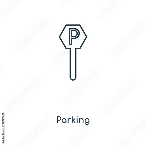 parking icon vector