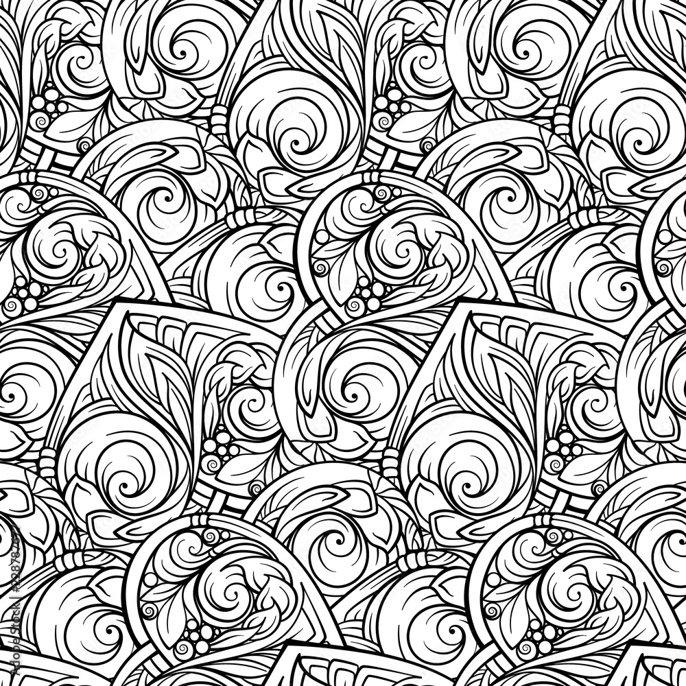 Black and white abstract seamless pattern. Black and white abstract seamless pattern.