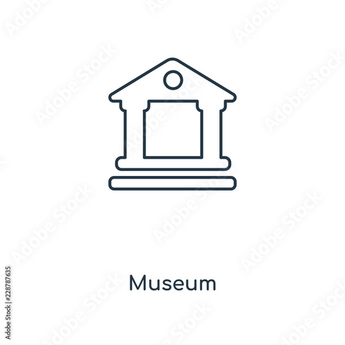 museum icon vector