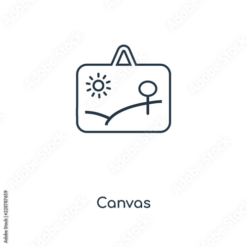 canvas icon vector