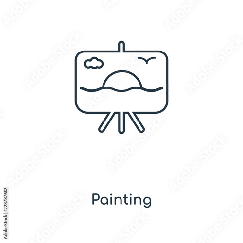 painting icon vector
