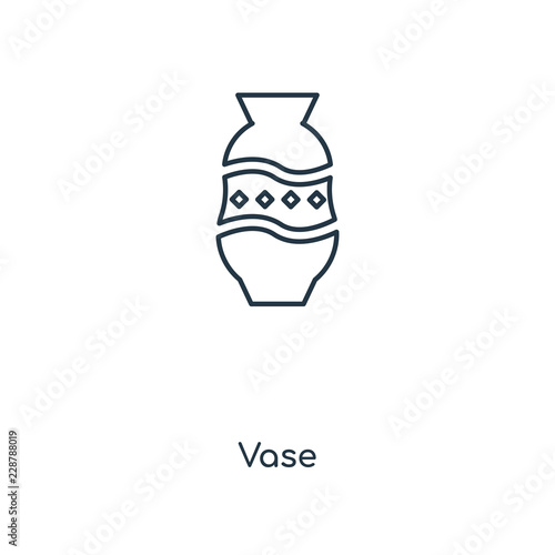 vase icon vector photo