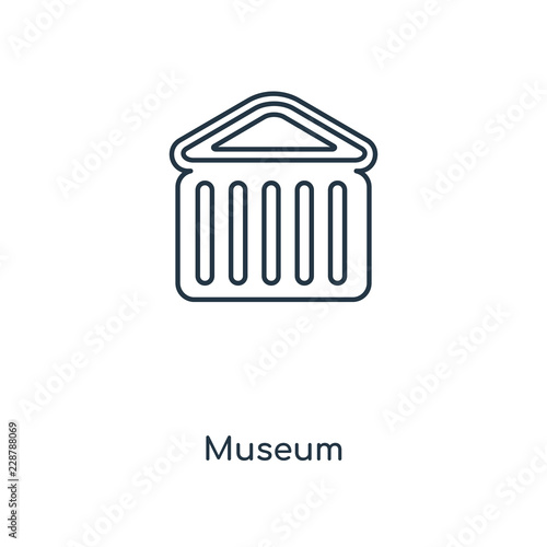 museum icon vector
