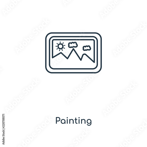 painting icon vector