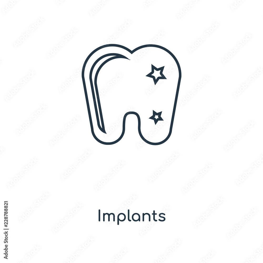 implants icon vector implants icon vector