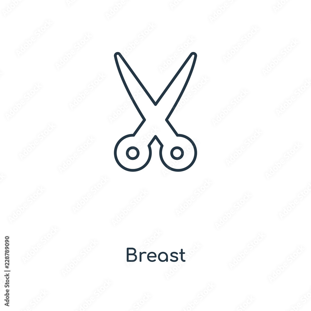 breast icon vector